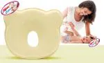 MOM CARES Yellow Memory Foam Newborn Baby Pillow (0-12 M)