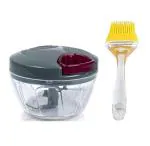 FIRST FRONT Vegetables Plastic Dori Chopper With Steel Blade Plastic Body Bhindi Cutter and (Multicolour, Pack of 2)