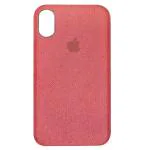 Coverage Slim CANVAS Fabric apple logo phone Cases Cloth Distressed Hard Compatible for iPhone XR - Red