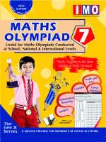 International Maths Olympiad Class 7 With OMR Sheets