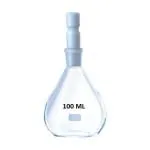 ABGILBOROSILICATE GLASS SPECIFIC GRAVITY BOTTLE WITH TEFLON STOPPER. CAPACITY 100ML. ONE UNIT