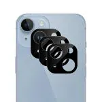 Gadgetronics [Pack of 3] iPhone 14 Plus [Black] Back Camera Lens Protector Tempered Glass - Full Camera Coverage with Easy Installation Kit