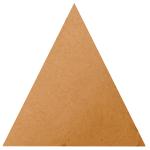 Gautam Digihub Tringle Shape 8 Inch Mdf 2Mm Blank Cutouts Unfinished Mdf Board For Resin Mandala Art Work, Craft & Decoration, Tea Coffee Coaster 8