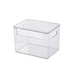 INKULTURE Clear Acrylic Pantry Organizer Bin With Handle | Pack of 02 | For Food Storage, Refrigerator, Fridge, Cabinet, Kitchen, Countertops (183-2)