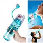 IBNI 2 in 1 Drinking Water Bottle and Spray Gun for Water Sprinkle
