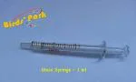 Birds' Park - Glass syringe 1ml luer slip tip-Borosilicate resistance glass 1ml