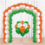 MIAARA Tri Colour Balloon For Decorations | Republic Day Decoration Items| 26 January Decoration,Independence Day Balloon Decoration (Pack Of 100)