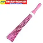 CREAZIONE PRODUCTION Kharata Broom | Bed Jharu | Bathroom Jharu | any floor Cleaner Plastic Wet and Dry Broom (Pink)
