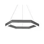 Acco LED 2 Feet Dia Hexagon Architecture Led Linear Light -40 Watt 5030 Section | Office| Corporate | Living Room | Modern Light |