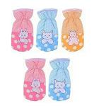 Chinmay Kids Cottton Baby Feeding Bottle Cover with Cartoon Character Patch (Pack of 5)