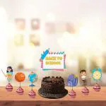 Festiko Back To School Decorations (13 Pcs), Welcome Back Cake Topper With Cup Cake Toppers For Classroom Decor First Day Of School Party Decoration For Kids Party Supplies