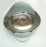 Bos Medicare Medical Reusable Male Bed Pan With Cover Heavy Stainless Steel Urine Pot