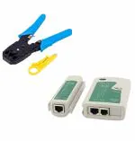 fdealz Network Cable Modular Plug Crimper Kit Modular Crimping Tool for LAN Cutter ,LAN Cable Tester