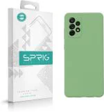 Sprig Liquid Silicone Green Back Cover For Samsung Galaxy A72, Galaxy A72