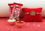 SurpriseForU Rakhi with 2 Nestle Kitkat Chocolates| Rakhi Chocolate Gift Hamper| Rakhi with Chocolates| 07