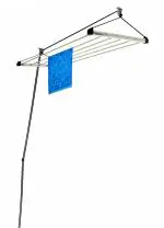 VIMART Hanging Clothes Dryer for Ceiling: Stainless Steel Clothes Hanger with Up-Down Pulley System and Lightweight Construction ( 4 FEET LONG 6 PIPE)