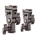 Harison Black Lite On M2 Bracket Speed Lite and All Metal Clamp for Photography Combo (Pack of 2)