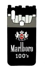 Lejaao Vivo Y83 Pro 3D Marlboro Cigarette Design Black Polycarbonate, Thermoplastic Polyurethane Mobile Back Cover (16 x 7.5 x 0.9 cm)