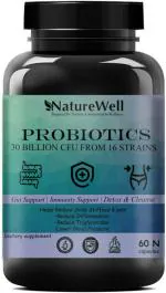 Naturewell Probiotic Supplement 30 Billion Cfu And Prebiotics Capsules Pro, 60 Capsules