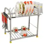 SLIMSHINE Stainless Steel Kitchen Dish Rack 15X15 Inch