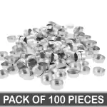 DEEPSEA Aluminium Tealight Cups, 35 x 10 MM Tealight Candle Containers For DIY Candle Making - Pack of 100 Piece