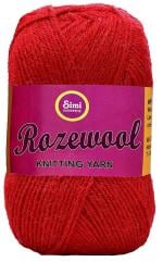 Simi Enterprise Red Wool Rosemary Wool Ball Hand Knitting Wool, Art Craft Soft Fingering Crochet Hook Yarn, Needle Knitting Yarn Thread Dyed-Rb Art-Gjj, 200 G