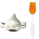 Urban Buy Aluminium Modak And Mini Oil Brush Kitchen Tool Set 2 Pc