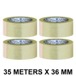VCR Self Adhesive Transparent Cello Tape - 35 Meters in Length - 36mm / 1.5