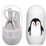 Ineffable Baby Nail Scissors Gorgeous Trimmer Sets Safety Care Nail Cutter Nail Scissors Nails Suit Baby Nail Cutter Kit (4 in1 Set) (Grey)