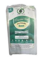 TUGS: The Unique Green Solutions Compostable & Biodegradable PLA Straws (TUGS-8x6/500) | 8 Inch Length | 6 mm Diameter | Eco-Friendly Drinking Straws | Pack of 500