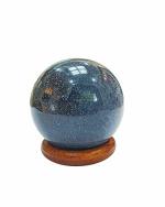 Shubhanjali store Blue Stone Lazulite Sphere Ball 200 g