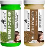 Park Daniel Pure And Natural Neem Powder And Mulethi Powder, 100 G Each (Combo Of 2) |Hair Care|Dandruff Control hair Powder|Healthy Strong Hair Mask