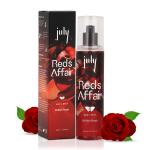 July Red Affair Body Mist Spray - 150 ML | Playful, Sweet & Floral-British Rose | Fine Fragrance Body Spray | Long Lasting Perfume | Spring Dew Technology | Natural Ingredients | IFRA Certified