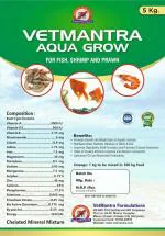 VetMantra Aqua Grow 5 kg, Chelated Mineral Mixture for Fish, Aqua, Shrimp and Pawn, aquaculture Feed Supplements