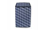 The Furnishing Tree Blue Symmetric Pattern PVC Washing Machine Cover for Whirlpool 6.5 kg Fully-Automatic Top Loading Whitemagic Classic (57.1 x 56 cm)