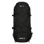 Impulse Rucksack bags 75 litres travel bag for men tourist bag for travel backpack for hiking trekking Bag for men camping Qontra Black