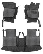 Autoistix 7D Premium Quality tailored and Custom Fitted Car Mats For Mitsubishi Outlander 2010 - Black Silver