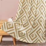 Urban Space 100% Cotton Curtains for Door Bedroom, Living Room, Set of 2 Curtains with Stainless Steel Rings ( Basics, Beige - Door 7 feet x 4 feet )