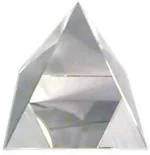 Kesar Zems Glass Clear Crystal Pyramid 666 cm