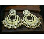 Gyaan Jewels Handmade Earring Set Yellow (Women and Girls)