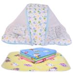 Kwitchy New Born Baby Mosquito Net Bed With Bed Protector