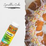 Pack of 3 Dark Choco Strands Vermicelli, Colored Rainbow Balls, Silver Balls Sprinkler for Cake 120 gm Each ( 360 gm)