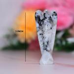 Crystal Divine Rainbow Moonstone Angel Figurines and Statues For Home Decor Items & Decorative Items Crystal Angel Statue Set Crystal Angel Set Angel Wings Angel Crystal Statue For Spritual Item 3 Inc