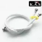 K.A.S Chrome Plated PVC Regular Water Connection Tube Insert ss Clamps 24 I Strong and Durable I Resistant to wear and tear