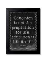 Blue Nexus Education Quotes Wall Poster with Wall Frame Room Art Painting Collection A4 size 10x13