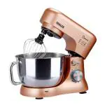 Inalsa Stand Mixer Kratos 1000W with 5L SS Bowl| Includes Whisking Cone, Mixing Beater & Dough Hook 1000 W Stand Mixer (Champagne)
