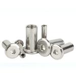 RELY (Pcs-25) M8x21 mm Allen JCB Sleeve barrel nut with internal thread | Flat Head Screw Furniture Joint Connector threaded Barrel Nut Feasible for Insert of All M8 Thread Screw & Bolts