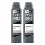 Dove Men Care Invisible Dry Spray Antiperspirant Deodorant, 250 ml - Pack of 2