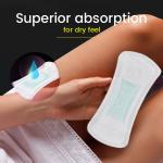 Pinq Polka Regular Premium Ultra Thin Organic Cotton Soft Feel Rash Free Pantyliners, For Discharge, Spot And Leakage Free Experience with Individual Disposable Pouch, Pack of 50