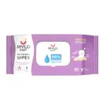 Mylo Care Gentle Baby wipes with 98% Pure Water, Coconut Oil & Neem With Lid 80 Pieces (Pack of 1)